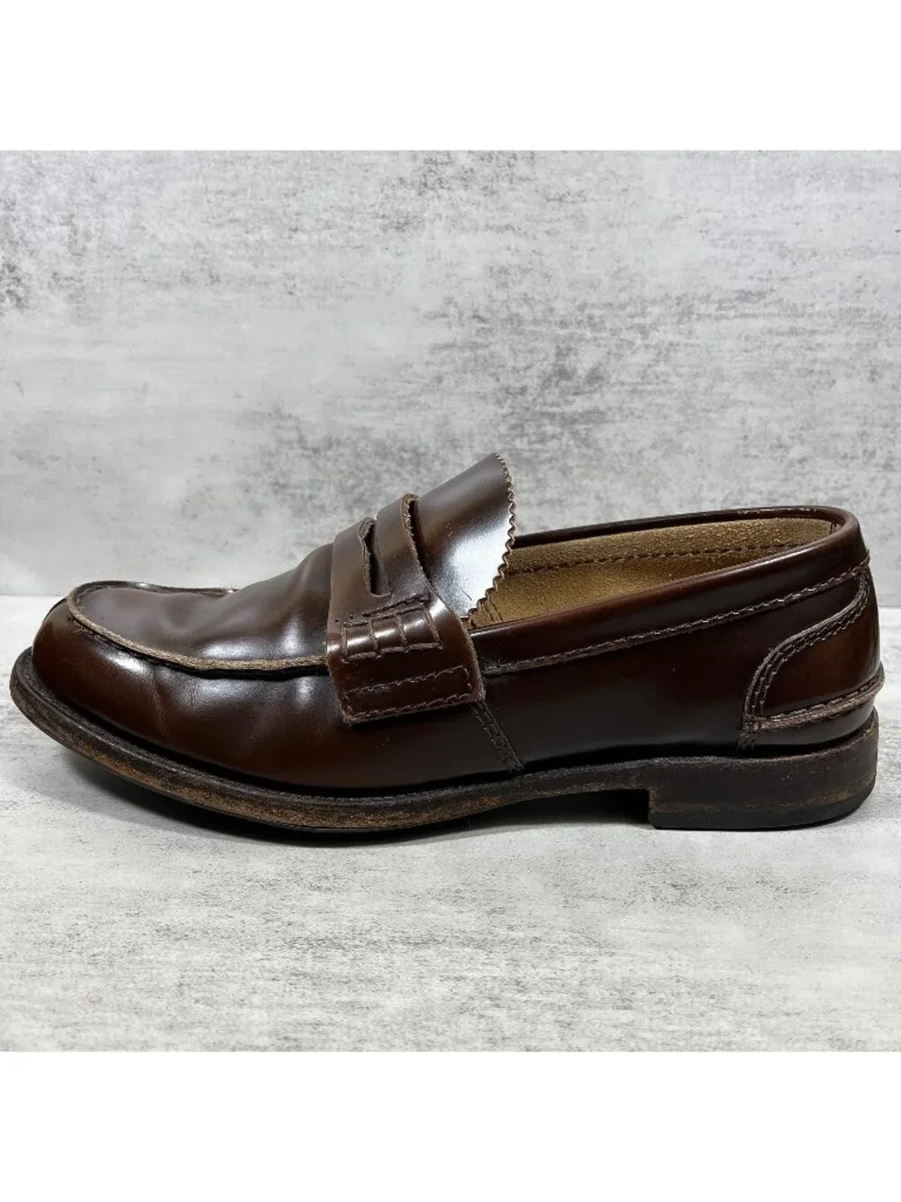 Church's Tunbridge Penny Loafers - Men's Size UK 8.5 / US 9.5 G Wide - Brown